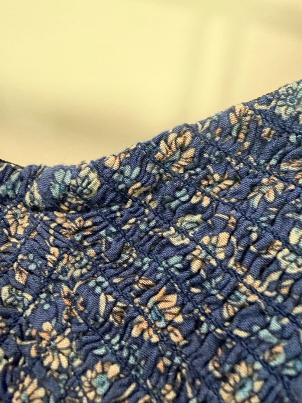 Natural Life Blue Boho Floral Paisley Wide Leg V-Neck Jumpsuit Size XL - Picture 6 of 8